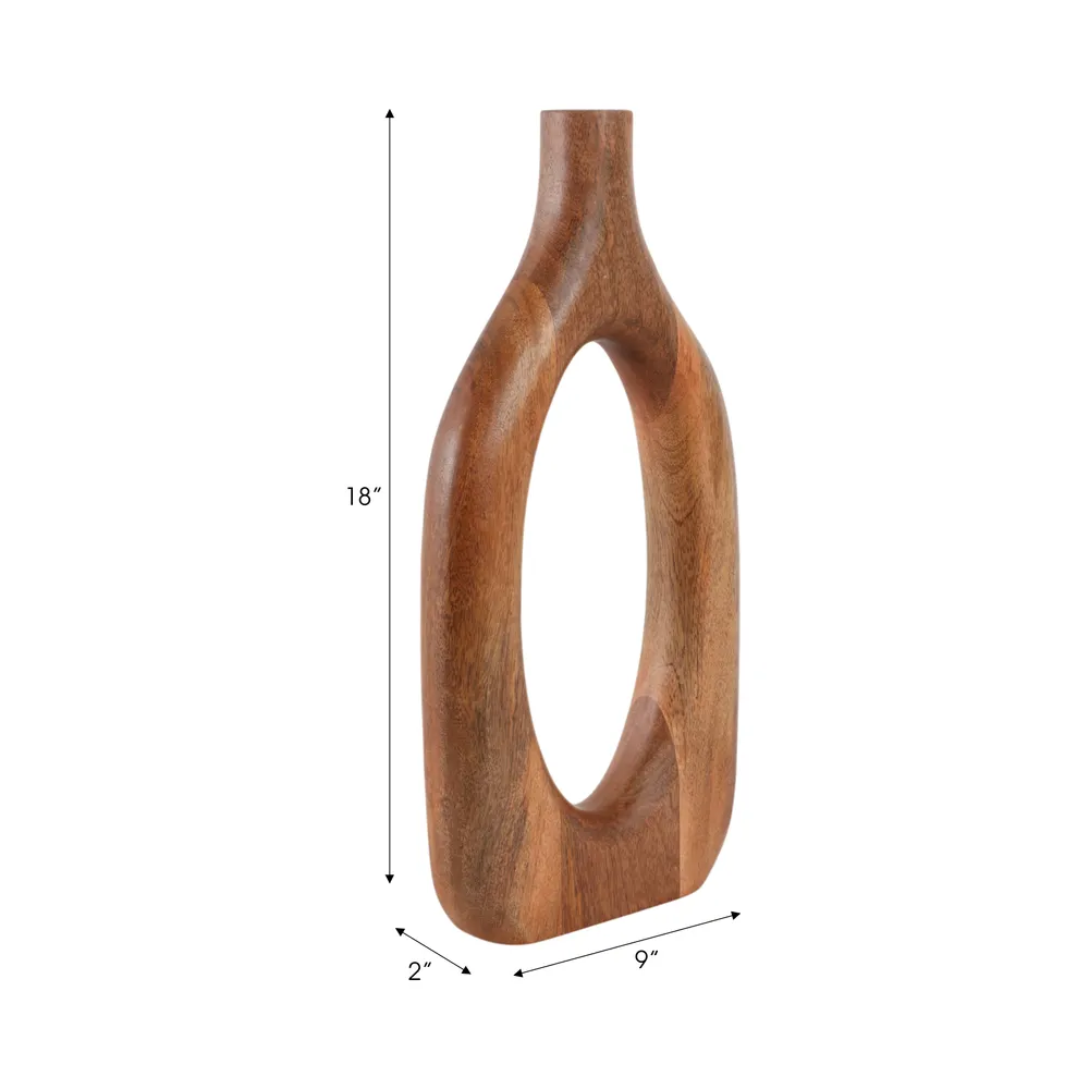 DALEBEACH BROWN VASE 18 (IN)