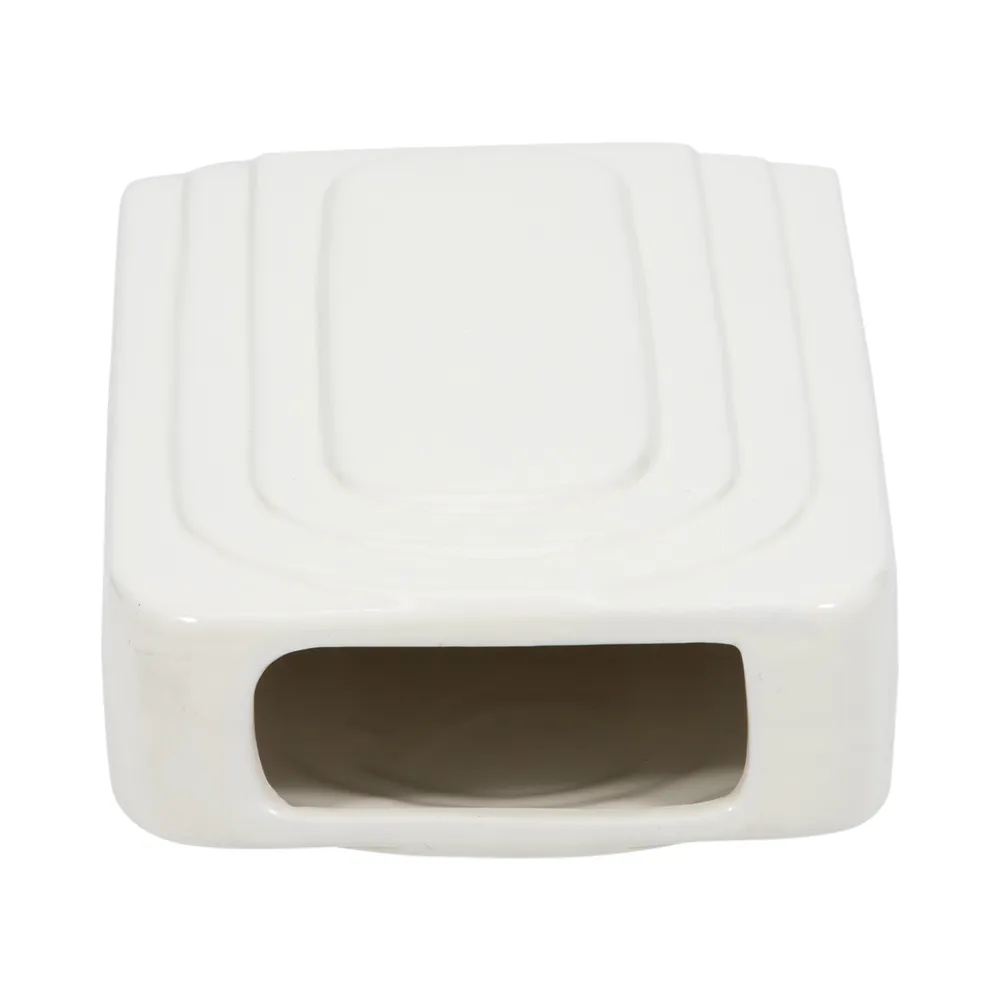 GRAYDONTON WHITE VASE 7 (IN)