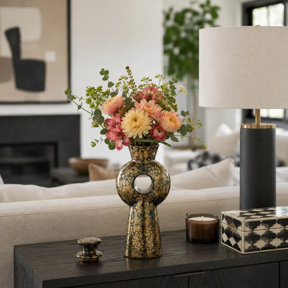 BARTONFIELD BROWN VASE 12 (IN)