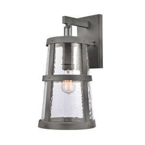 Dakota 18'' High 1-Light Outdoor Sconce - Distressed Zinc 2