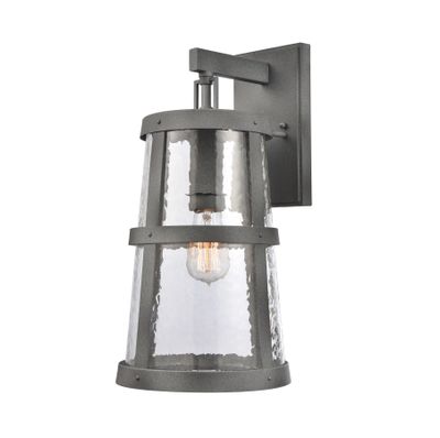 Dakota 18″ High 1-Light Outdoor Sconce - Distressed Zinc