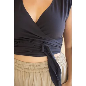 Convertible Wrap Blouse / Midnight 15