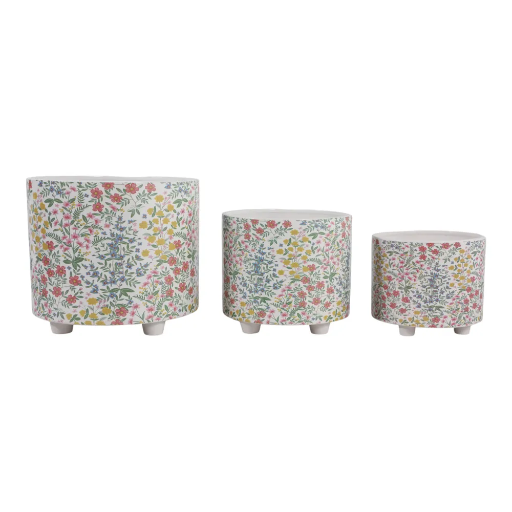 ELMMORE SET OF 3 YELLOW PLANTER 11 (IN)