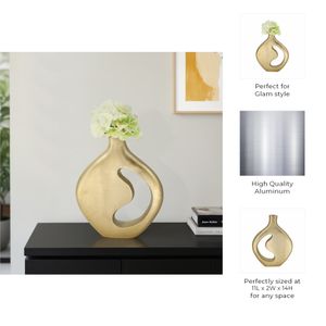 EDGARHAM GOLD VASE 14 (IN) 11