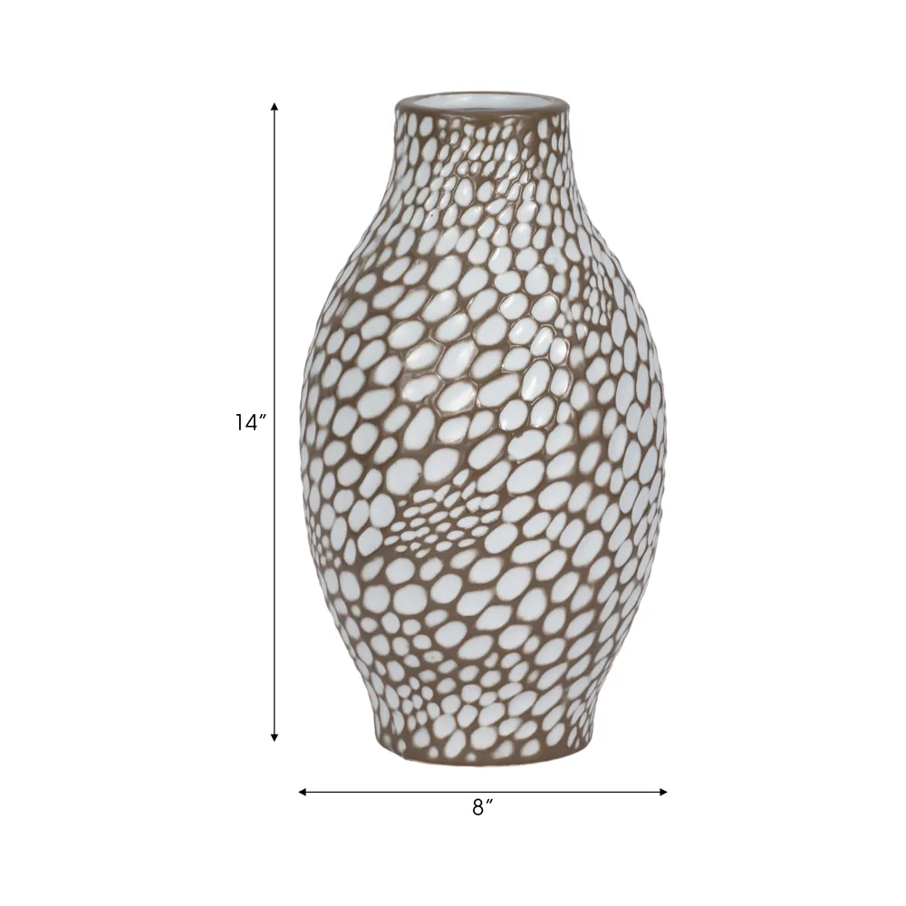 HARPERMILL BROWN VASE 14 (IN)