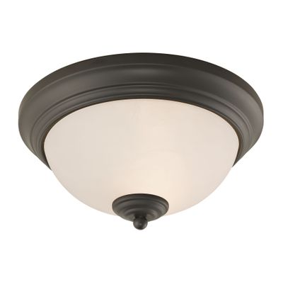 Huntington 11'' Wide 2-Light Flush Mount - Oil Rubbed Bronze