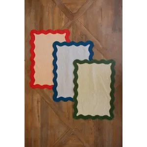 Ruffle Edge Placemat / Poppy 6