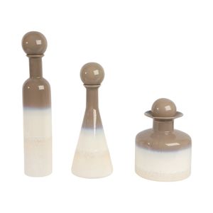 RAYMONDRUN SET OF 3 IVORY VASES 21 (IN) 1