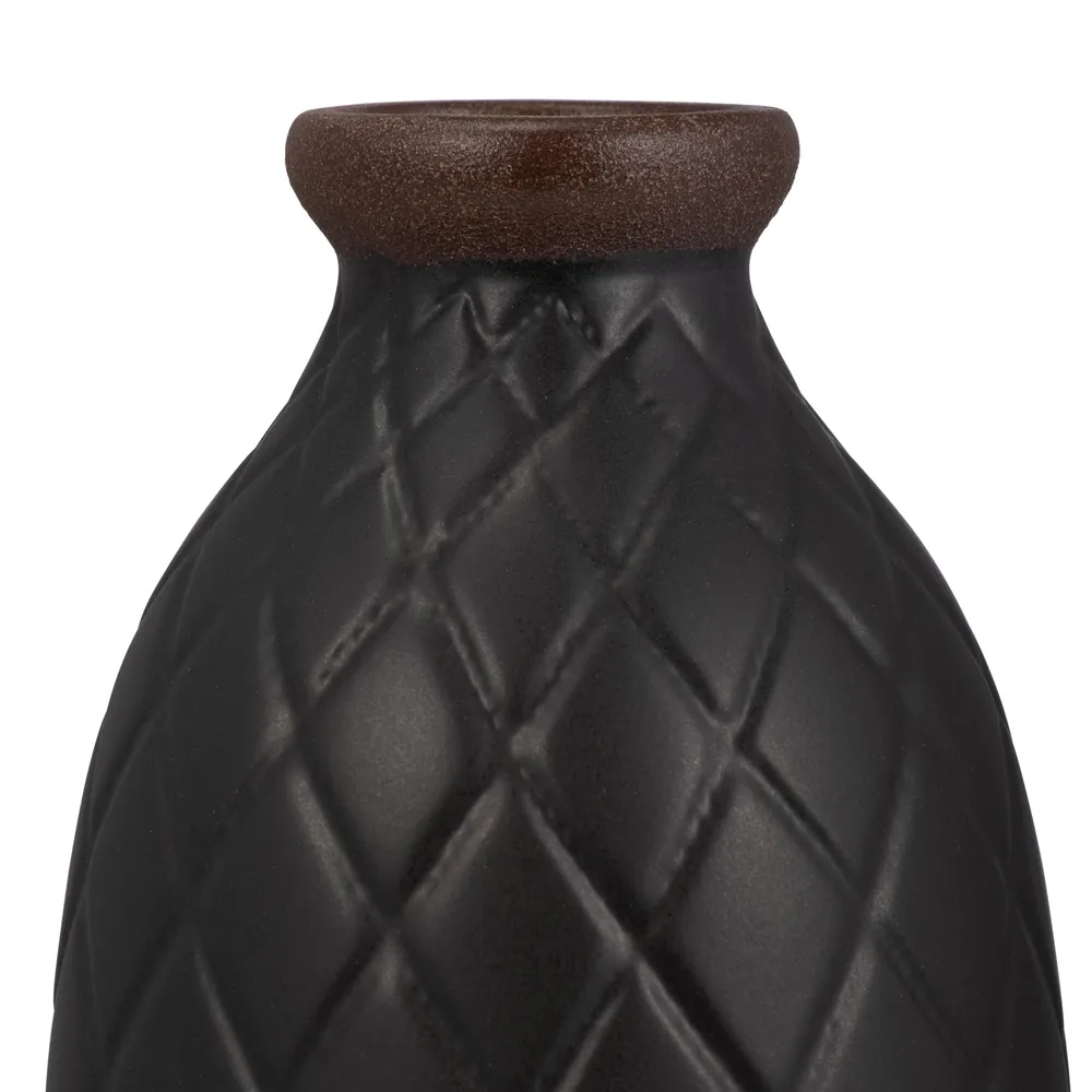 EMMONSFORD BLACK VASE 12 (IN)