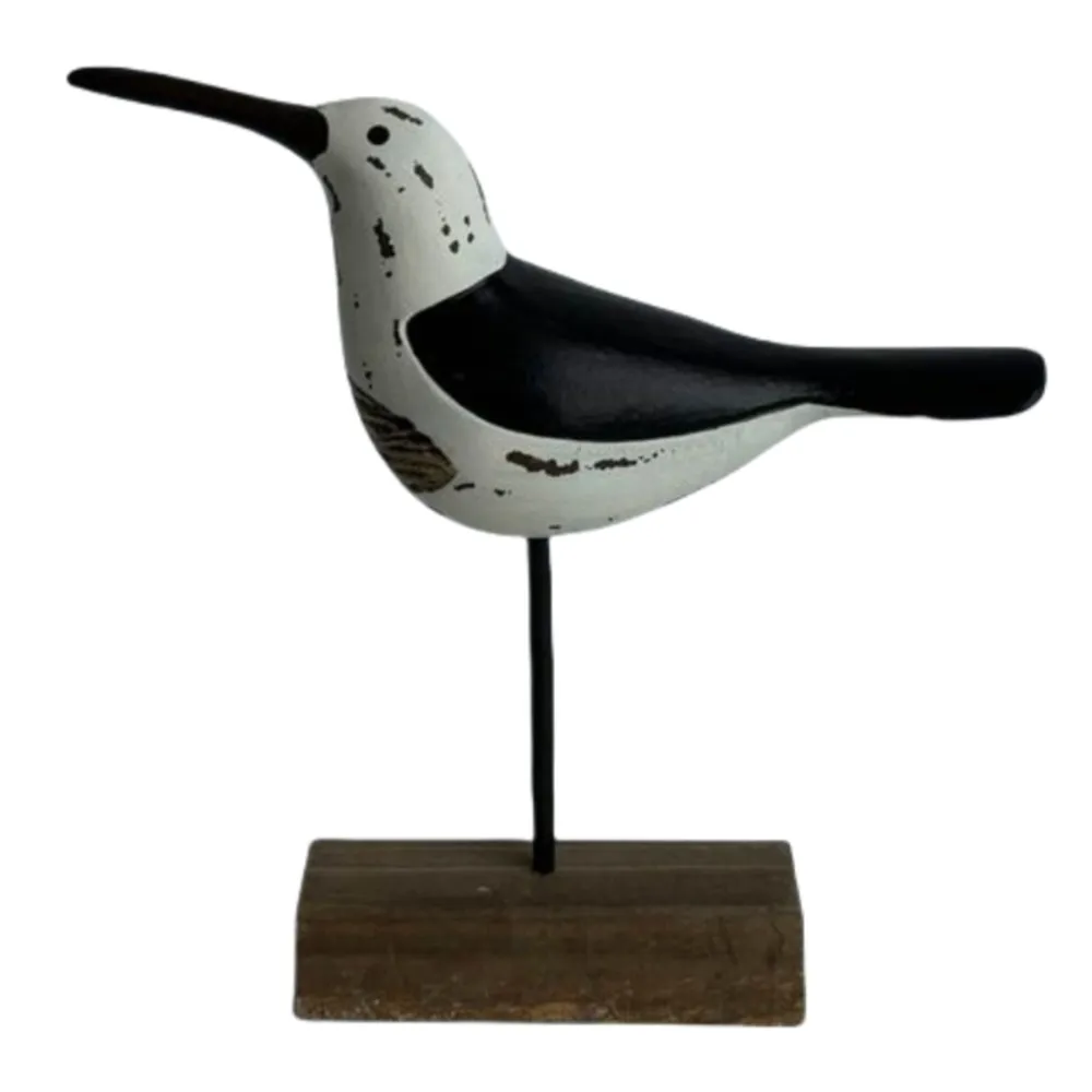 9" BLACK AND WHITE SEA BIRD