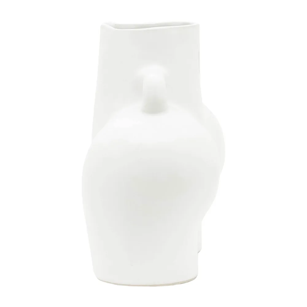 GLOVERSIDE WHITE VASE 8 (IN)