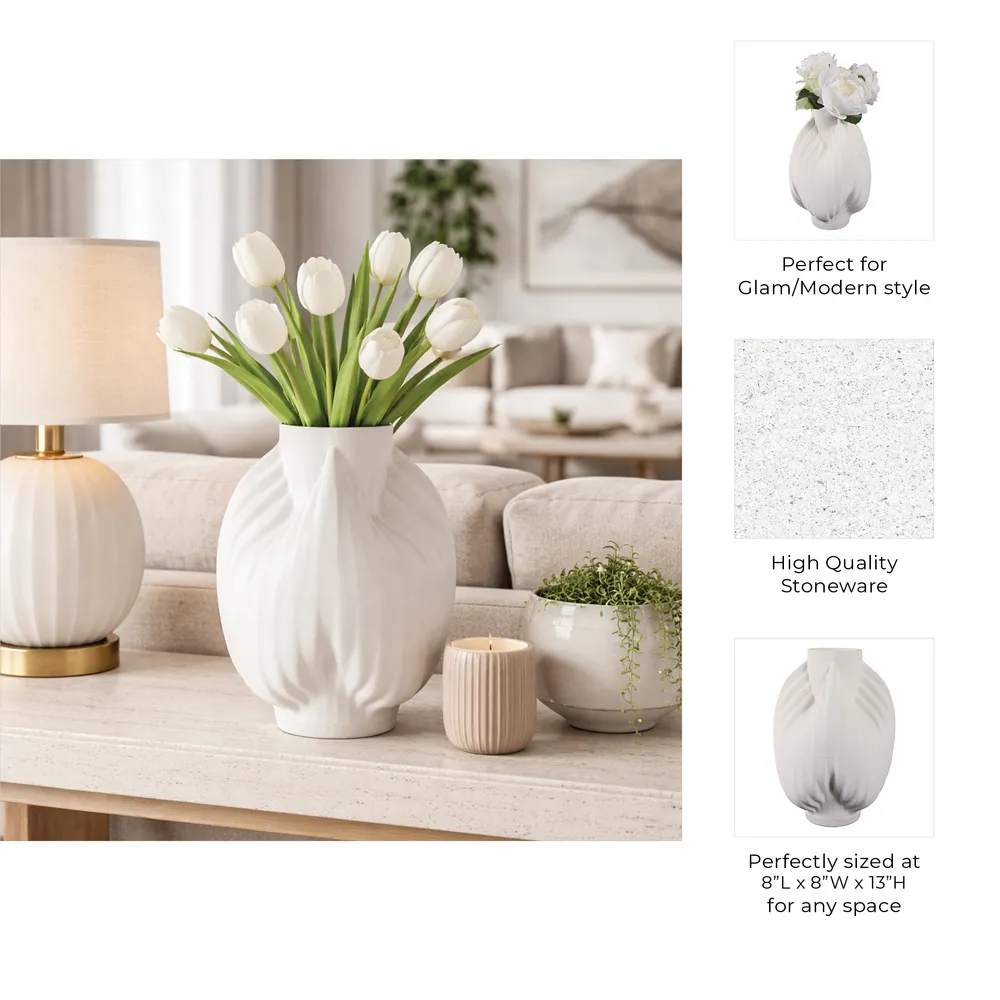 ZANECREST IVORY VASE 13 (IN)