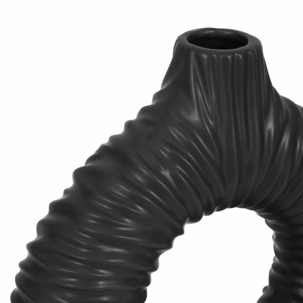 CANTONGATE BLACK VASE 12 (IN)