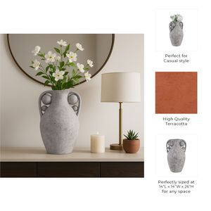 COLINLEY GRAY VASE 26 (IN) 10