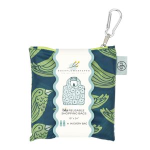 Woodland Birds blu Reusable Shopping Bag 3
