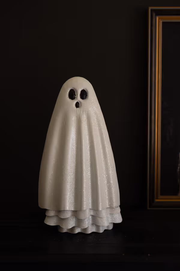Set of 5 Metal Halloween Ghosts