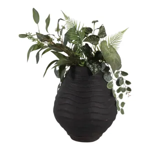 HAVENOAK BLACK VASE 14 (IN) 3