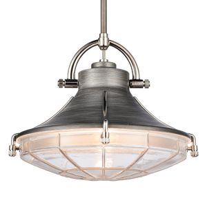 Urbanite 13'' Wide 1-Light Pendant - Weathered Zinc 4