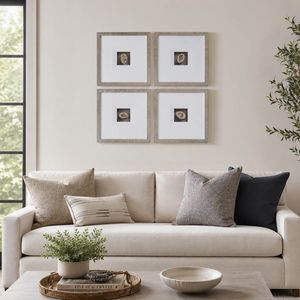 LIEFOAK SET OF 4 WHITE ART 16 (IN) 2