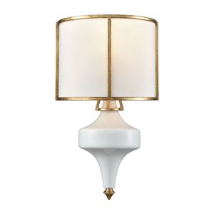 Ceramique 15'' High 1-Light Sconce - Antique Gold Leaf 1