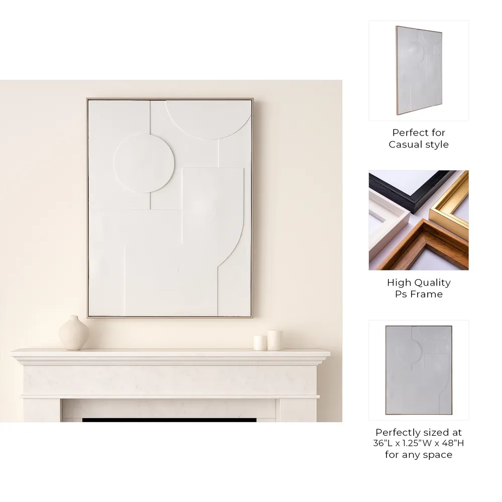 HUTTONMORE WHITE ART 48 (IN)