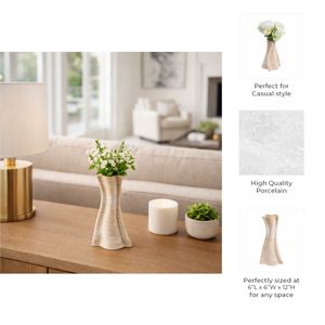 BRAEMORE TAN VASE 12 (IN) 10