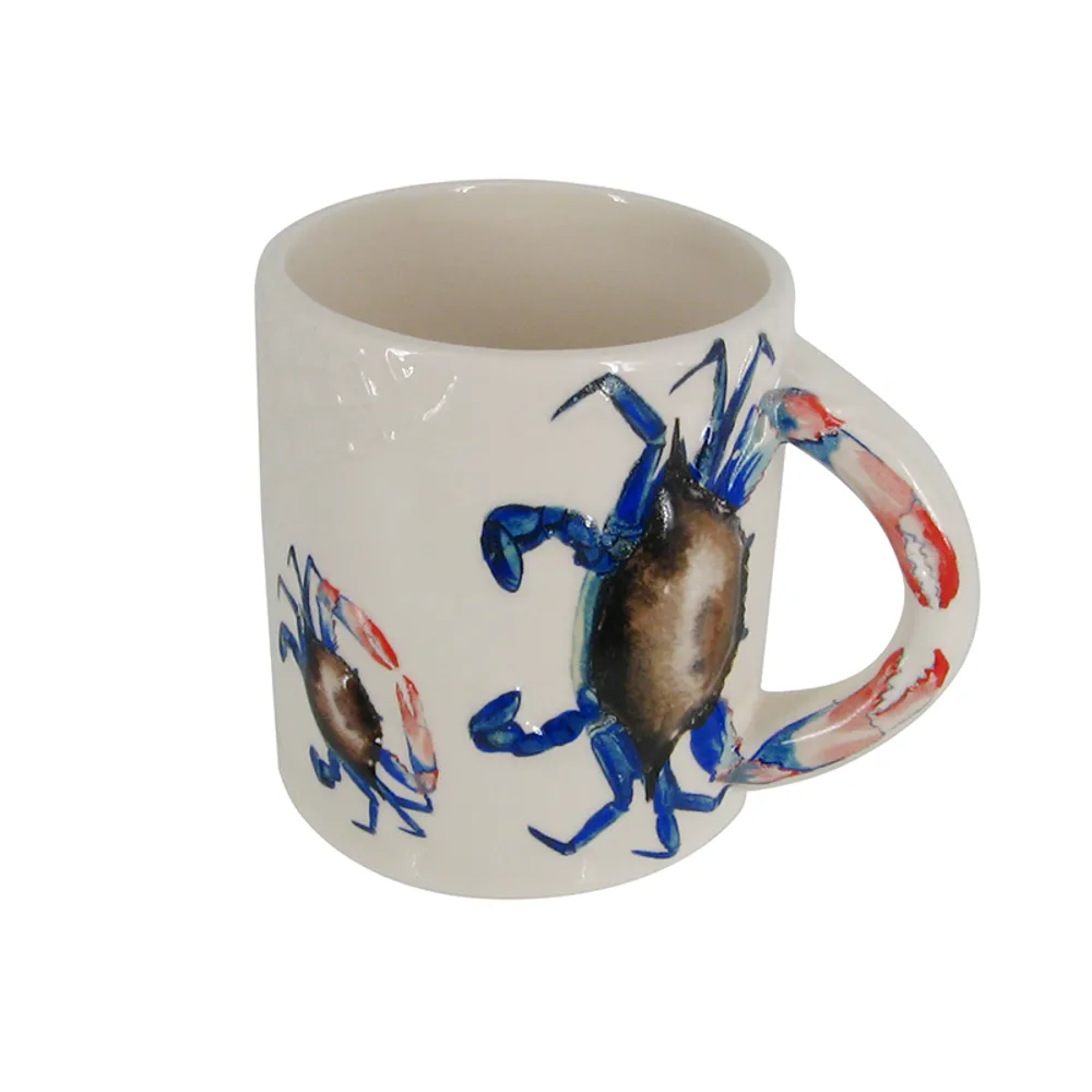 5.25" BLUE CRAB MUG