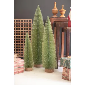 Set of 3 Bottle Brush Christmas Trees 3