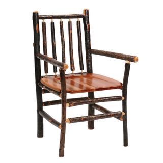 Hickory Spoke Back Arm Chair - Cinnamon Seat
