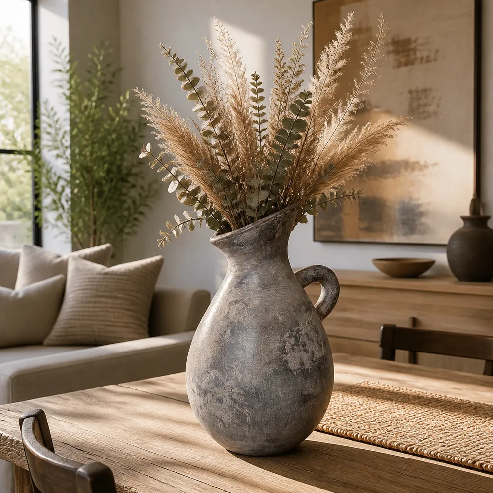 WESTONCLIFF GRAY VASE 18 (IN)