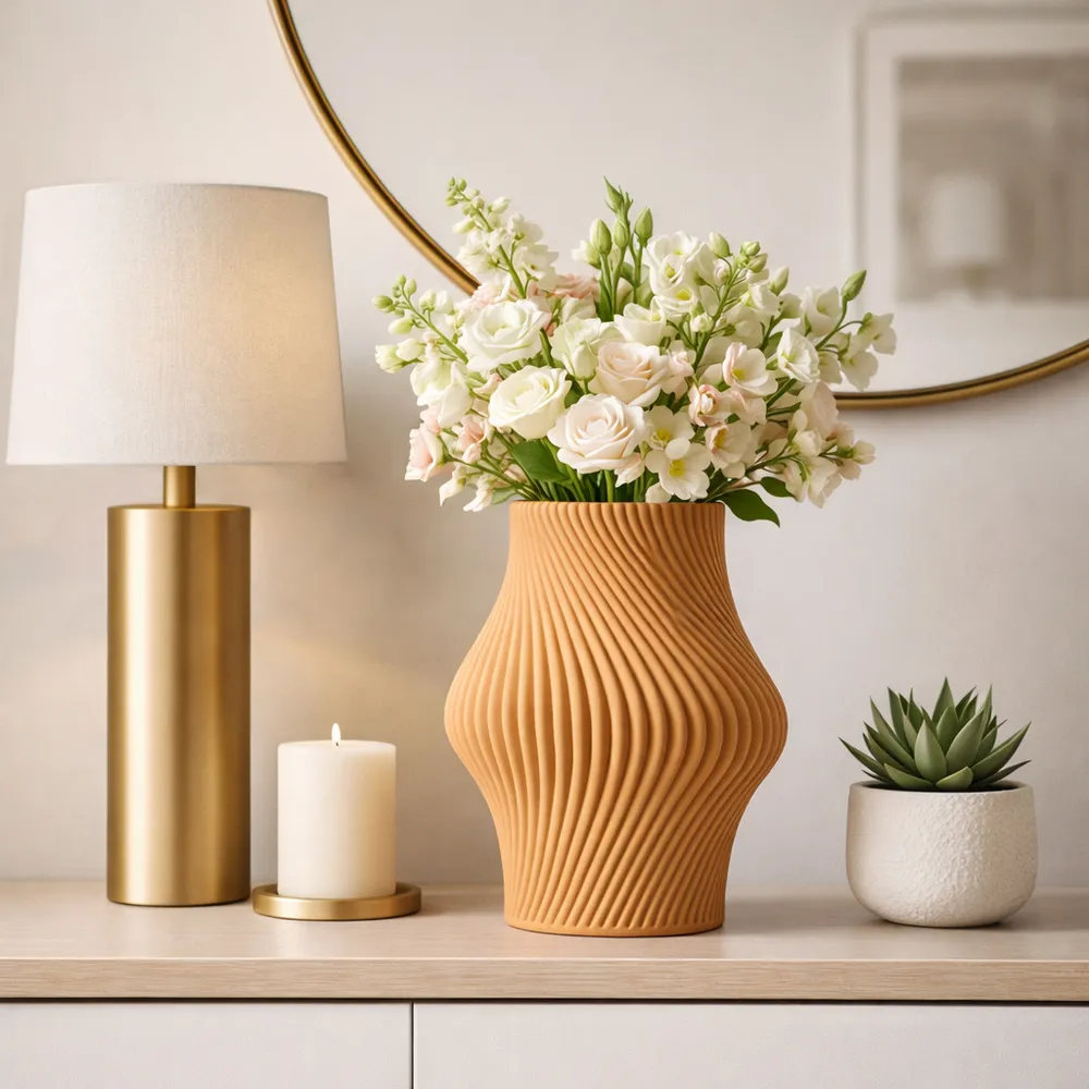 DILLONVALE BROWN VASE 11 (IN)