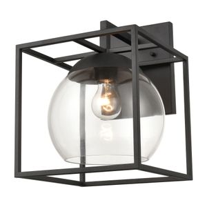 Cubed 13'' High 1-Light Outdoor Sconce - Charcoal 1
