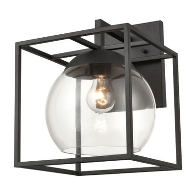 Cubed 13″ High 1-Light Outdoor Sconce - Charcoal