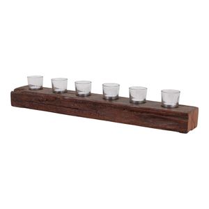 BERGENBURN BROWN CANDLE HOLDER 5 (IN) 3