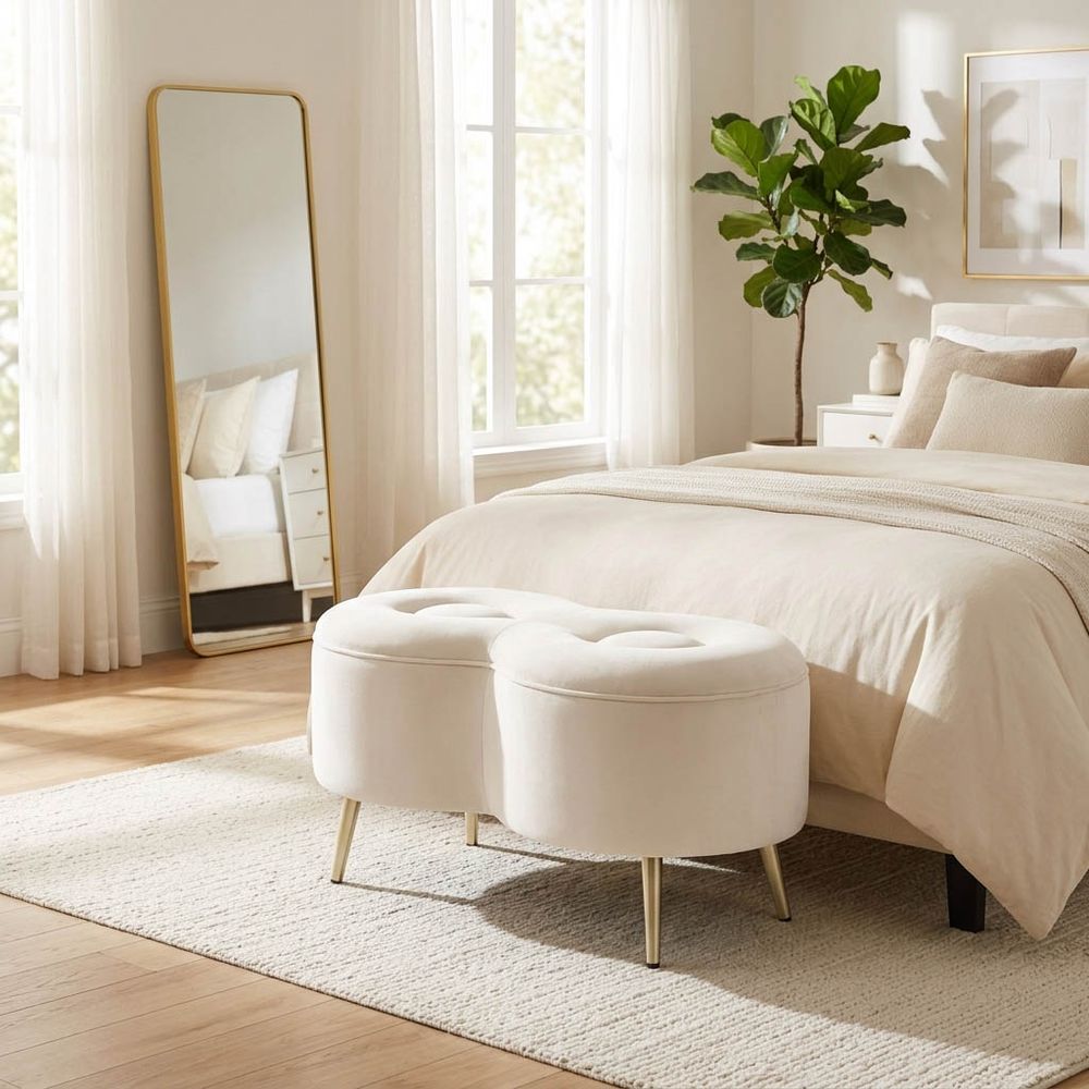 VALLAND WHITE BENCH 16 (IN)