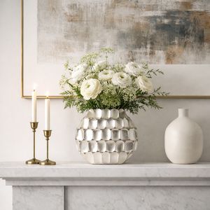 EDWINCREST SILVER VASE 13 (IN) 13