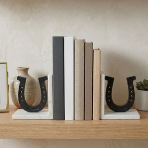 BARTONPARK SET OF 2 BLACK BOOKENDS 6 (IN) 2