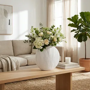 MARCHOLM WHITE VASE 15 (IN) 2