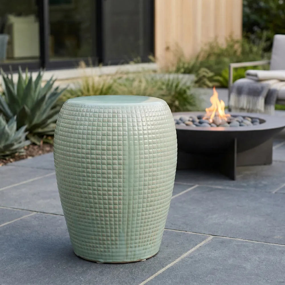 GORDENWORTH GREEN GARDEN STOOL 19 (IN)