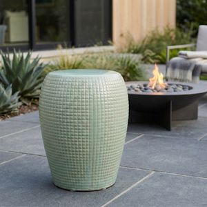 GORDENWORTH GREEN GARDEN STOOL 19 (IN) 12