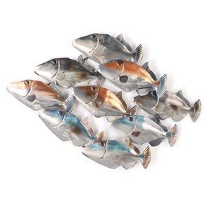 31-1/2" SCHOOL OF FISH WALL ART 1