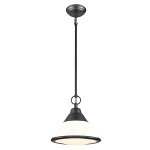Sven 12'' Wide 1-Light Mini Pendant - Matte Black 1