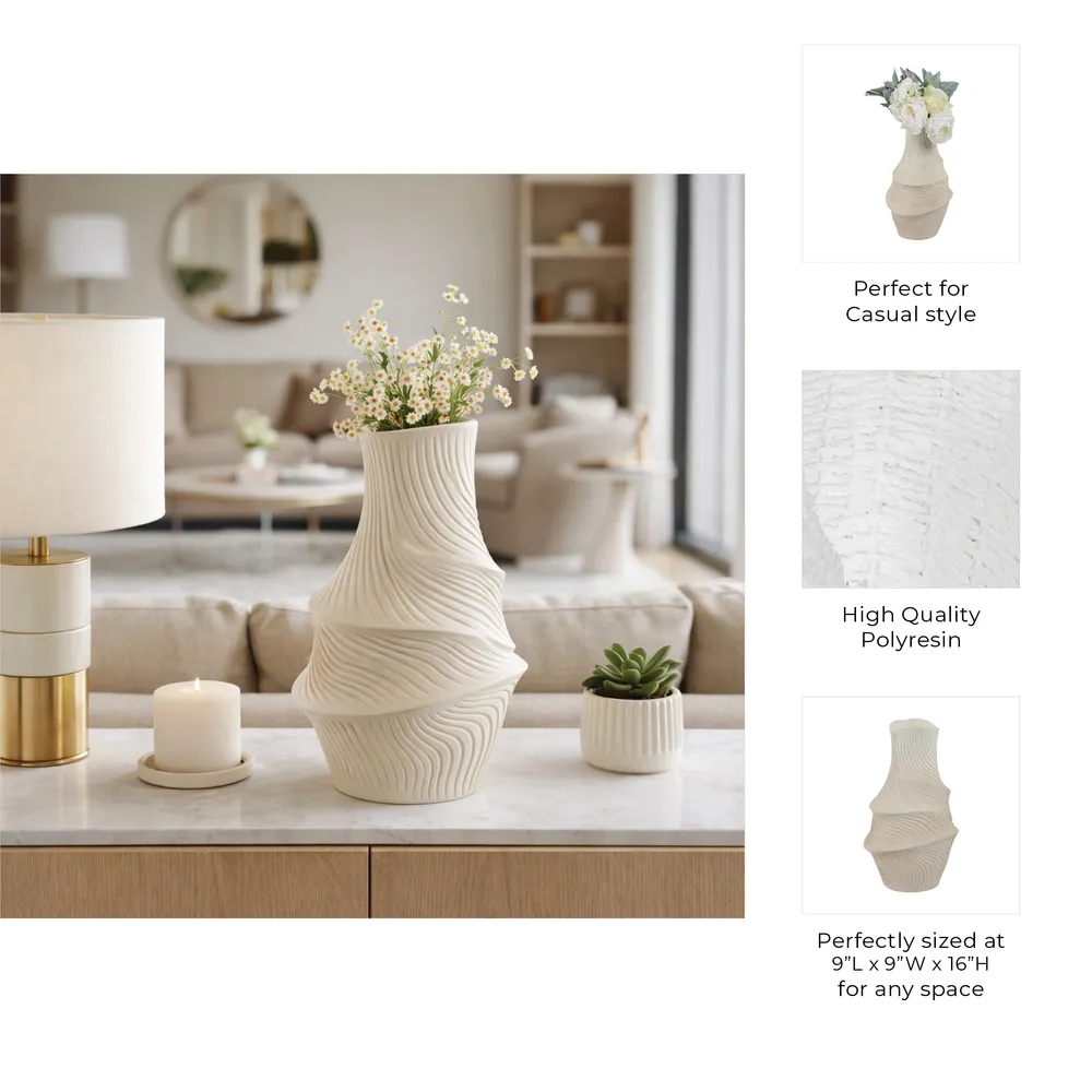HARLEMWELL IVORY VASE 16 (IN)