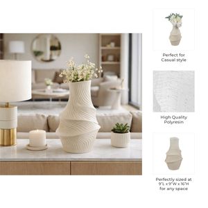 HARLEMWELL IVORY VASE 16 (IN) 10