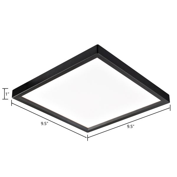 Titan 10'' Wide Integrated LED Down Light - Square Oil Rubbed Bronze