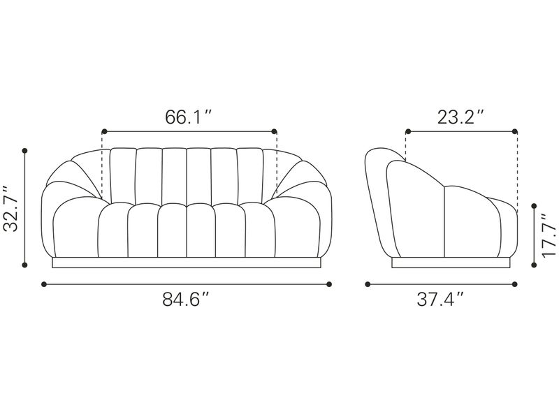 Bhutan Sofa Light Gray 11