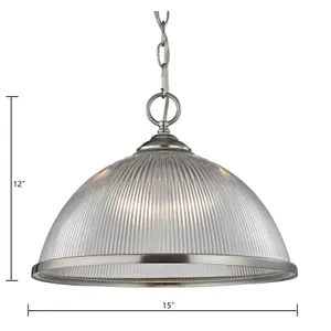 Liberty Park 15'' Wide 1-Light Pendant - Brushed Nickel 2
