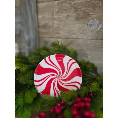 Medium Candy Candle Plate 6x6in