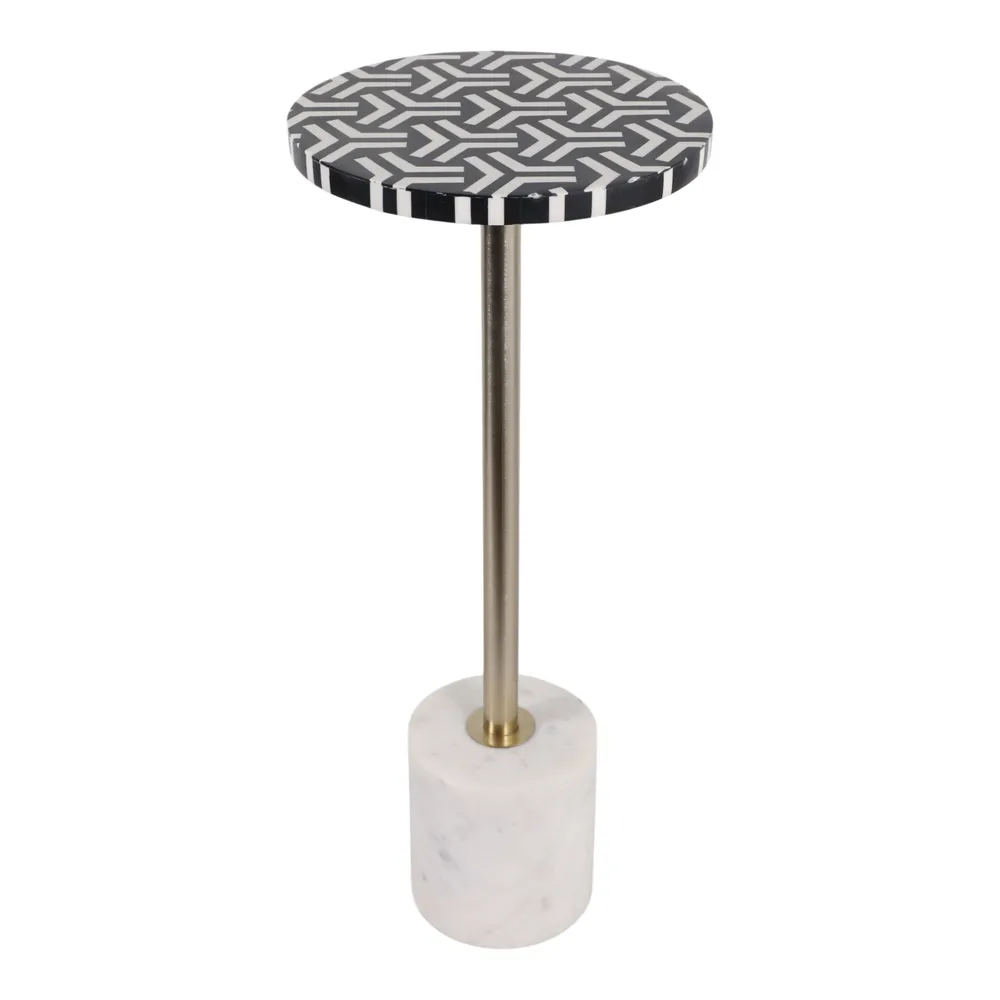 DERMOTMOOR WHITE TABLE 25 (IN)