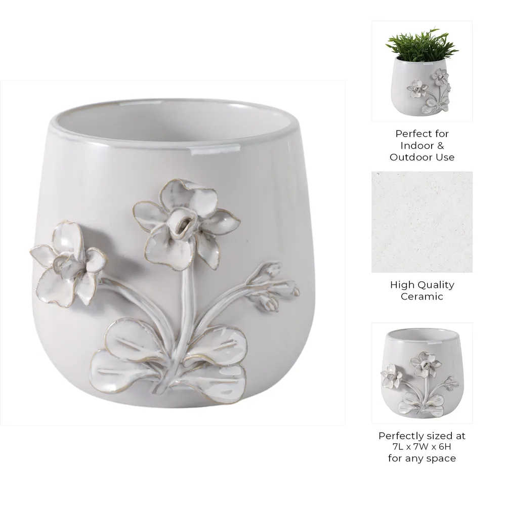 VINSONRUN IVORY PLANTER 6 (IN)